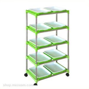 Bo Ke Trong Rau Mam Co Lua Mi 5 Tang 10 Khay